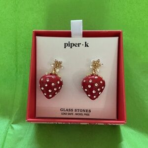 PIPER K strawberry earrings